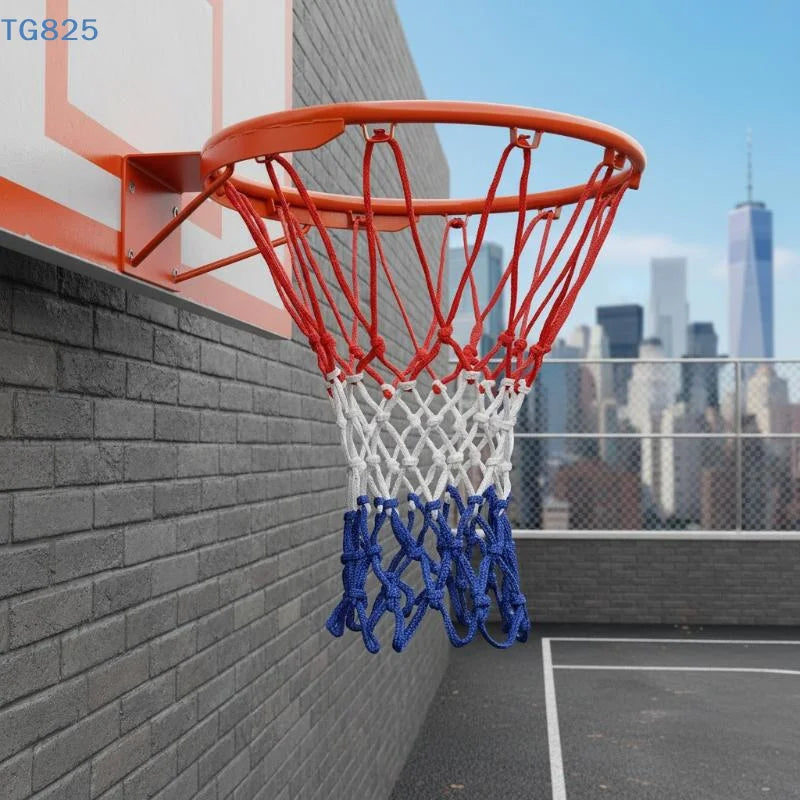 【AN】【AN】Heavy Duty Basketball Net Durable Braided Nylon Multiple Colors For Court Use